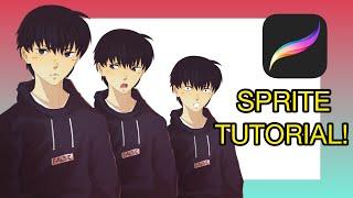 How To Make Visual Novel Sprites! (PROCREATE)