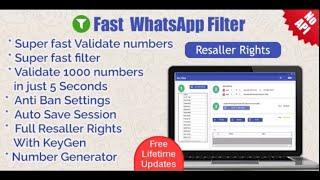 Super Fast WhatsApp Number Filter / Validator