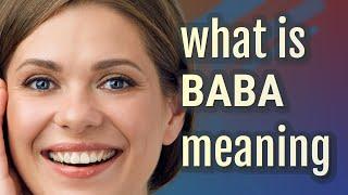 Baba | meaning of Baba