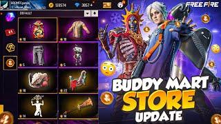 BUDDY MART STORE UPDATE FREE FIRE || FREE FIRE NEW EVENT || BUDDY MART STOR UPDATE