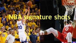 Impersonating NBA players signature moves