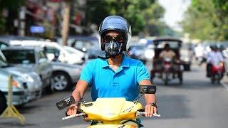 Cambodian start-up introduces anti-pollution masks