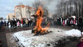Сожжение масленицы в Смоленске