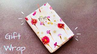 Easy Book Wrapping | DIY Christmas Gift Packing Idea | Fancy Book Gift Wrapping