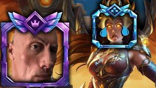 RECLAIMING MY LONG LOST PURPLE THANATOS BORDER! - Masters Ranked Duel - SMITE