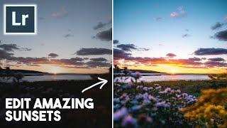 How to EDIT AMAZING SUNSET PHOTOS in LIGHTROOM