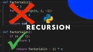 Recursion in Python in Under 6 Minutes