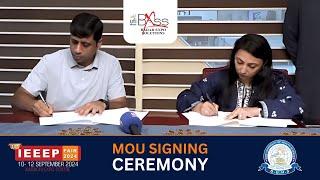 IEEEP MOU signing between Badar Expo Solutions and Dawood UET Karachi