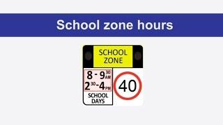 Road rules: school zones