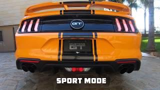 Mustang GT 2019  active (stock) exhaust sound no music