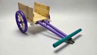 How to make a Bullock Cart from Scrap