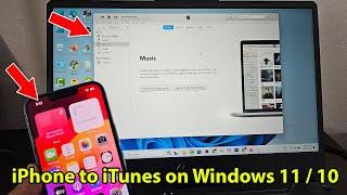 How to connect iphone to itunes on windows 11 and 10