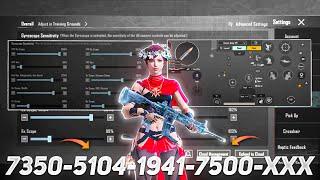 New Update 3.2 Best ️Sensitivity code + Control Settings Pubg Mobile/Bgmi Sensitivity 2024