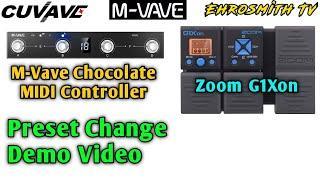 M-Vave Chocolate + Zoom G1Xon Demo Video | M-Vave Chocolate MIDI Controller Demo