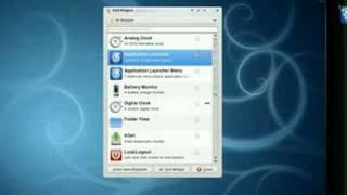 KDE 4.1 - Creating and adding items to a side panel