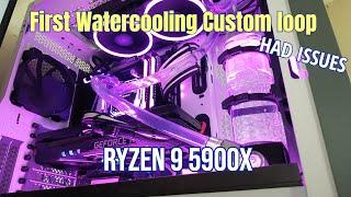 Building My Very First DIY Water-cooling Custom Loop for my Ryzen 9 5900x CPU