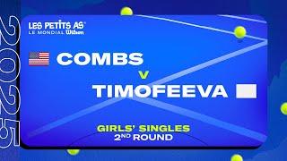 Les Petits As 2025 | Girls Singles R2 | Emery COMBS vs. Valeriia TIMOFEEVA