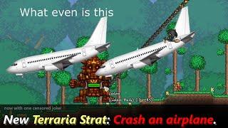 Terraria with a comically large Airplane ─ ...Whose idea was this??