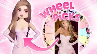 The WHEEL PICKS MY OUTFITS In Dress To Impress!