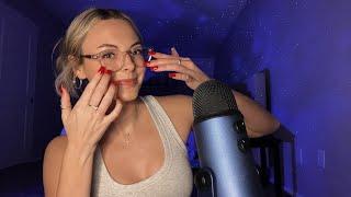 ASMR| Glasses Tapping, Inaudible Whispering, Fabric Scratching & Hand Sounds