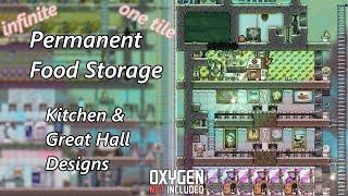 One Tile Food Storage with Icebox Freezer Design - Permanent Food Storage - Oxygen Not Included