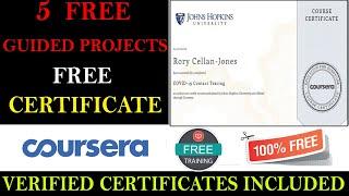 5 Free Coursera Guided Project With Free Certificate | Coursera Free Courses with Certification