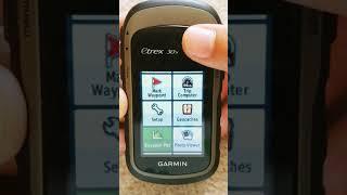 Garmin etrex coordinate entry