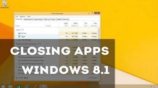 How to close apps or programs in Windows 8.1 properly?