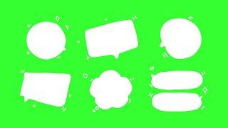 speech bubble green screen/ doodle green screen/ Only for subscribers #5