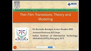 TFT (Thin-film transistor)  theory and modeling Approaches