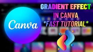 How to Add Gradient/Rainbow Color to Text in Canva *FAST TUTORIAL*