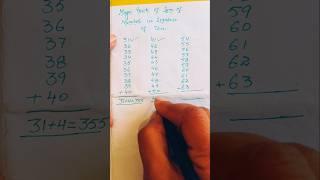 Trick to learn sum of numbers in sequence of 10 || #tricks #mathematics