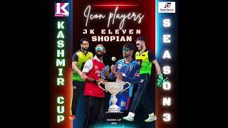 KashmirCup2025! Number 2nd Franchise is The JK Eleven Shopian which will be part of Kashmir Cup 2025