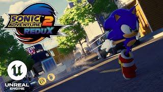 City Escape - Unreal Engine 5 Fan Remake - Sonic Adventure 2 Redux TEASER