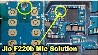 Jio f220b mic solution | lining damage, missing solution