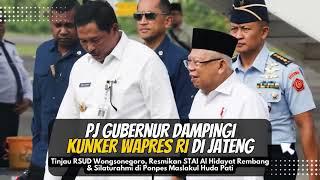 Pj Gubernur Jateng Dampingi Kunjungan Kerja Wapres RI di Semarang, Rembang, dan Pati