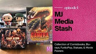 MJ Media Stash, Episode 1, Collection of Blu-rays, FunkoPops, Statues, & Movie Posters