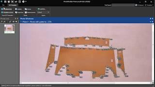 Digitizing a pattern template using photos