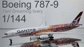 Boeing 787-9 Qantas Yam Dreaming livery full build 1/144 Zvezda / MAH models