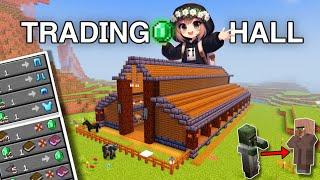 BEST  Minecraft Villager TRADING HALL in Hindi  | Ep#11 | @ashblastofficial