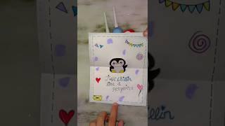 DIY card#penguin#just chill like a penguin #like#diy #share#subscribe #commment #handmade#howtomake