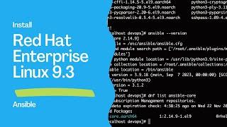 How to install Ansible in RedHat Enterprise Linux (RHEL) 9.3 - Ansible install