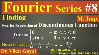 Fourier Series #8 (M.Imp)| Discontinuous Function| Function with Finite Discontinuity #discontinuity