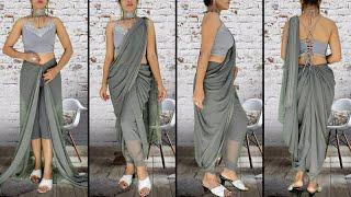 How to Wear Saree in Dhoti Style | Dhoti Style Saree Draping Tutorial