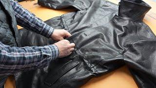 Process of Making only one Handmade Leather Jacket a day. Korean Skilled Leather Craftsman