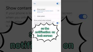 how to see notification  on the  lock screen in Samsung #samsung #shorts #technical