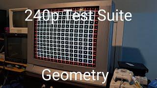 240p Test Suite: How I Adjust the Geometry of a CRT TV