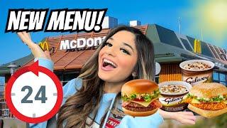 24 HOURS Only Eating New MCDONALDS Menu Items  *FOOD CHALLENGE*