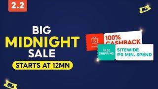 BIG MIDNIGHT SALE in SHOPEE SALE 2.2 | Step By Step