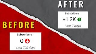 How to Grow NEW YOUTUBE CHANNEL From 0 Subscribers and 0 Views (100% Guaranteed Growth) - in 3 Steps